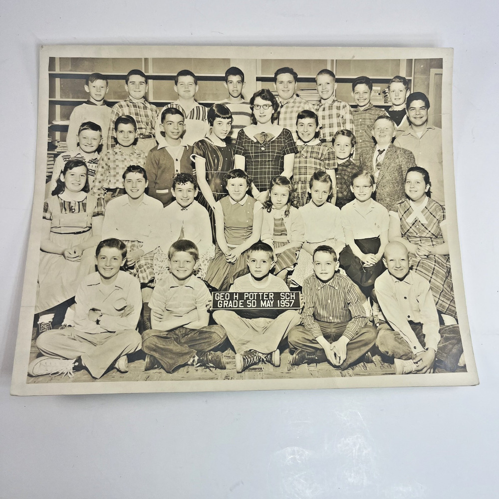 1957 School Class Photo North Dartmouth MA